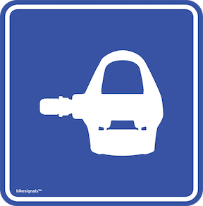 BIKESIGNALS Cycling Life | GearHear Stickers | Pedal sticker