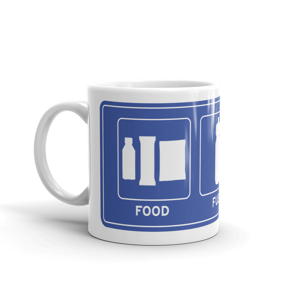 BIKESIGNALS Cycling Life | Food Fuel Lodging Bikepacking mug