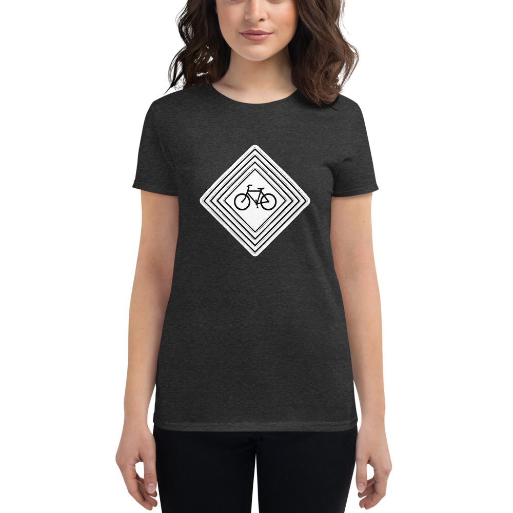 BIKESIGNALS Cycling Life | Bike Op Art | women's t-shirt