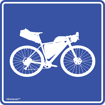 BIKESIGNALS Cycling Life | GearHear Stickers | Bikepacking sticker
