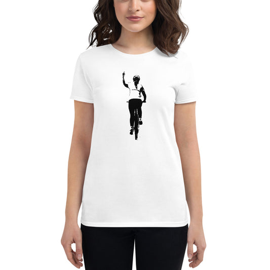 BIKESIGNALS Cycling Life | One-fingered Salute | women's t-shirt